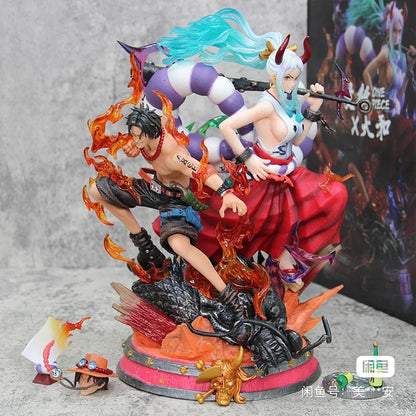 New 30cm One Piece Action Figure Yamato And Portgas D Ace