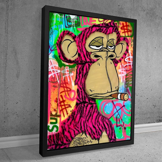 Bored Ape Poster Graffiti Pop Monkey Canvas Painting