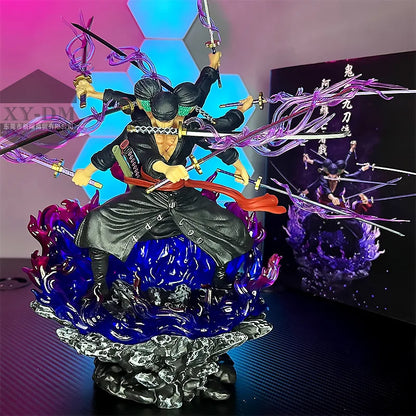 40cm Zoro  Wano Onigashima 9 Swords Style Action Figurine