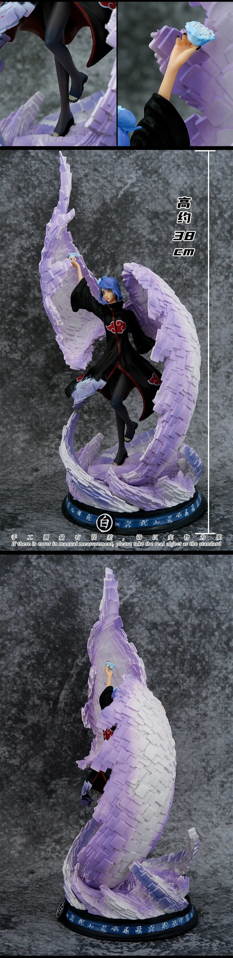 38CM GK Konan Action Figure Akatsuki Paper Rain Statue