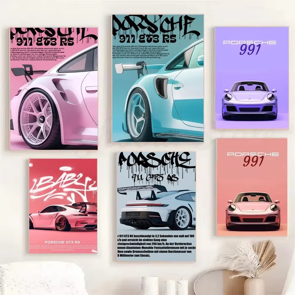 Luxury Classic Latest Sports Car 911 GT3 RS Poster