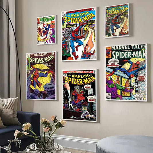 1pc Vintage Comics Superhero S-Spiderman Poster