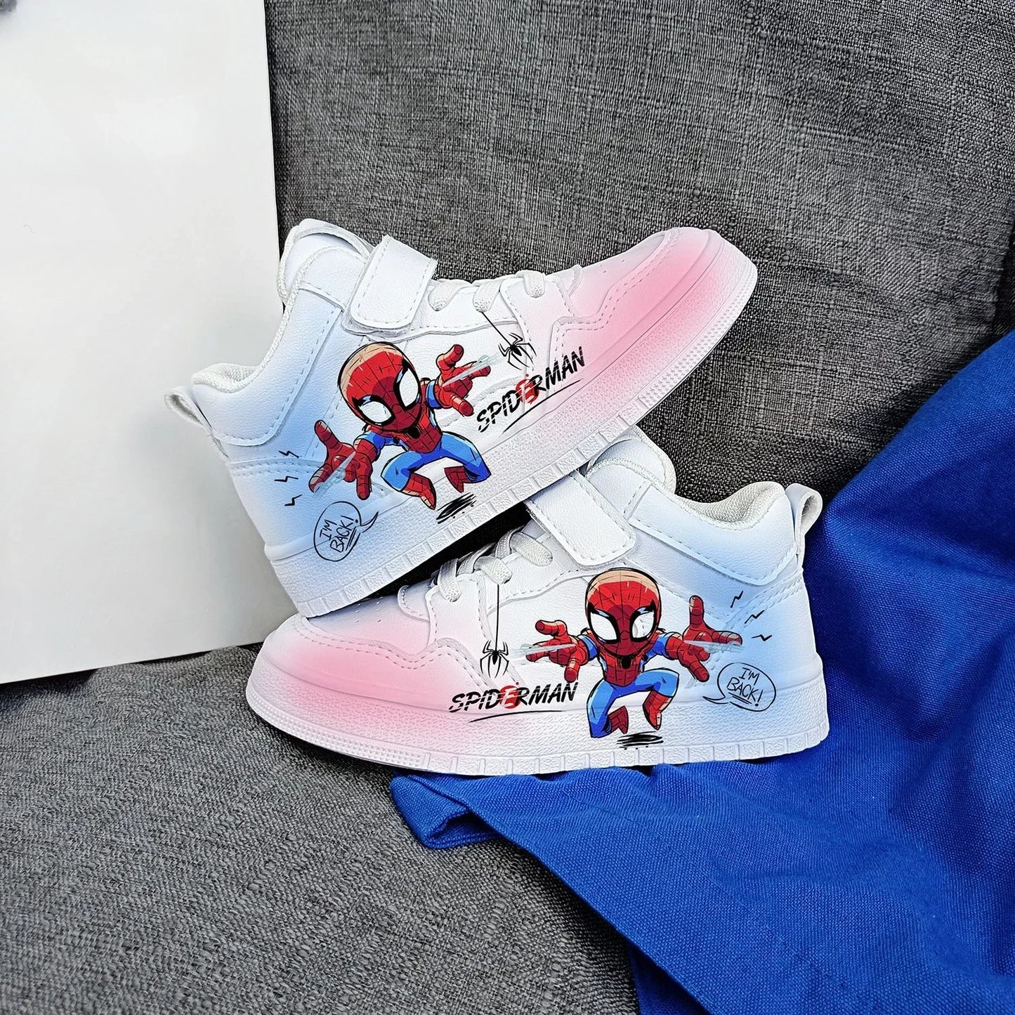 New Disney kids cartoon Spider-Man cute Casual shoes