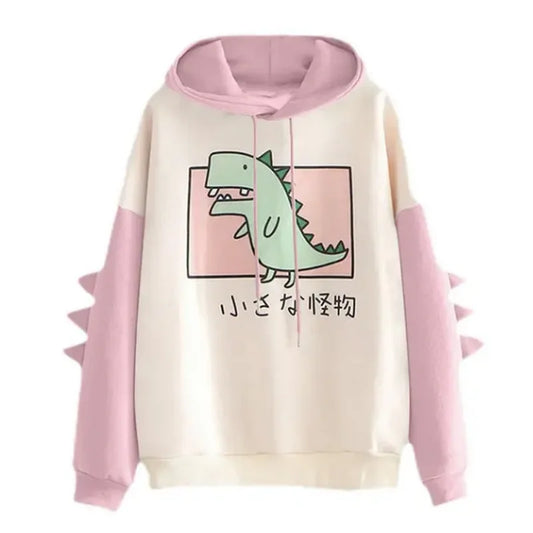 Cute Dinosaur Cartoon Hoodie