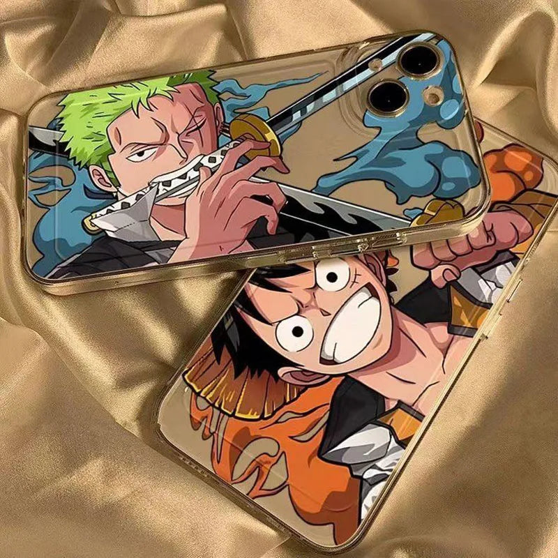 One PIECE Luffy and Solon Handsome Phone Case for iPhone