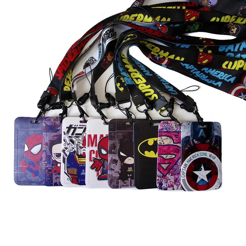 Anime Credential HolderCool Keychain Lanyard For Keys ID Card Sleeve Badge Holder Cartoon Keyring Neck