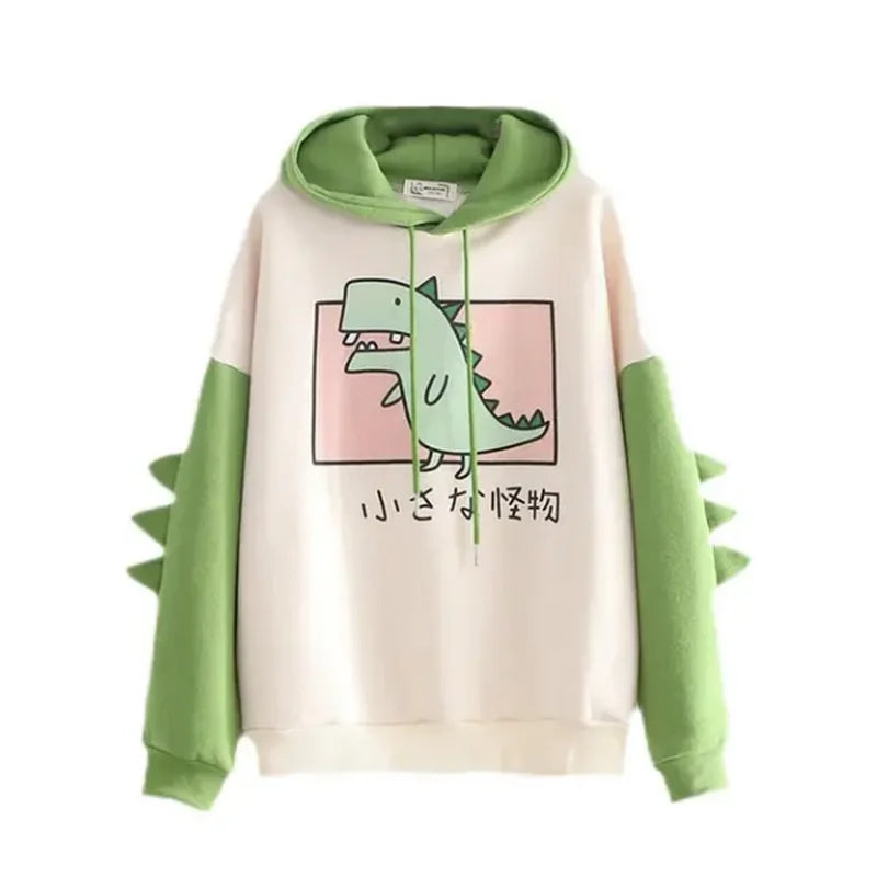 Cute Dinosaur Cartoon Hoodie