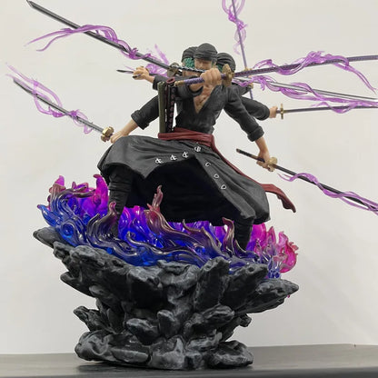 40cm Zoro  Wano Onigashima 9 Swords Style Action Figurine