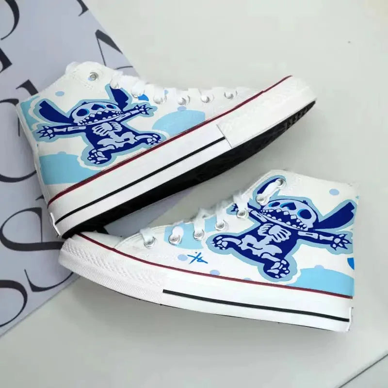 New Disney cartoon Lilo & Stitch Buzz Lightyear cute  Canvas Shoes