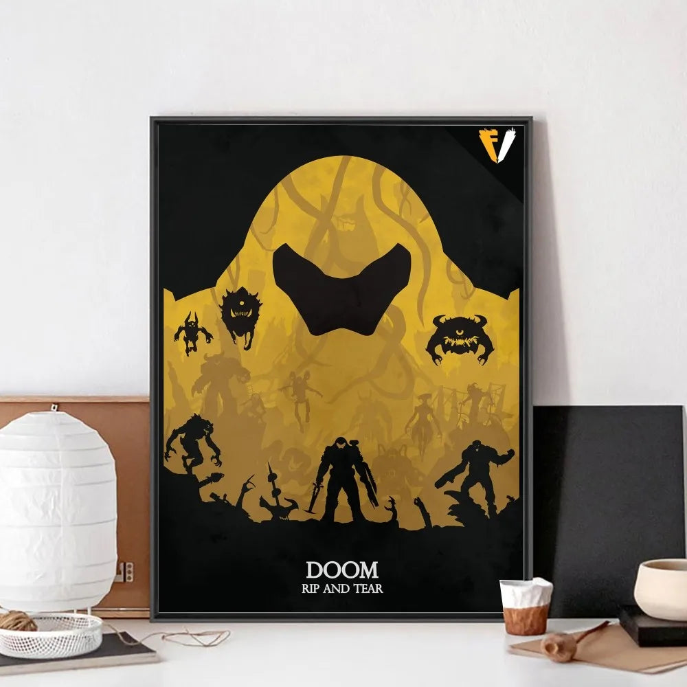 MF Doom Poster No Framed Poster Kraft Club Bar Paper Vintage Poster