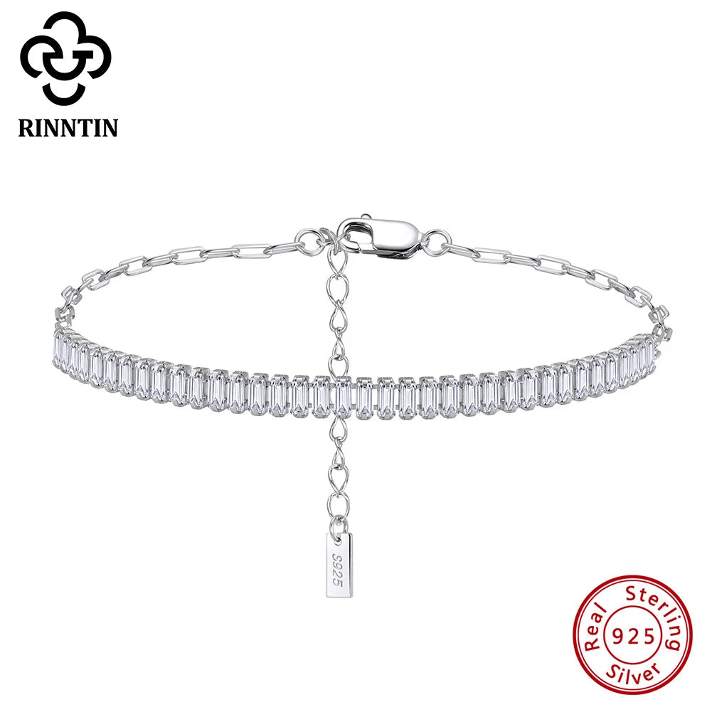 Rinntin New 925 Silver Sparkling 3mm