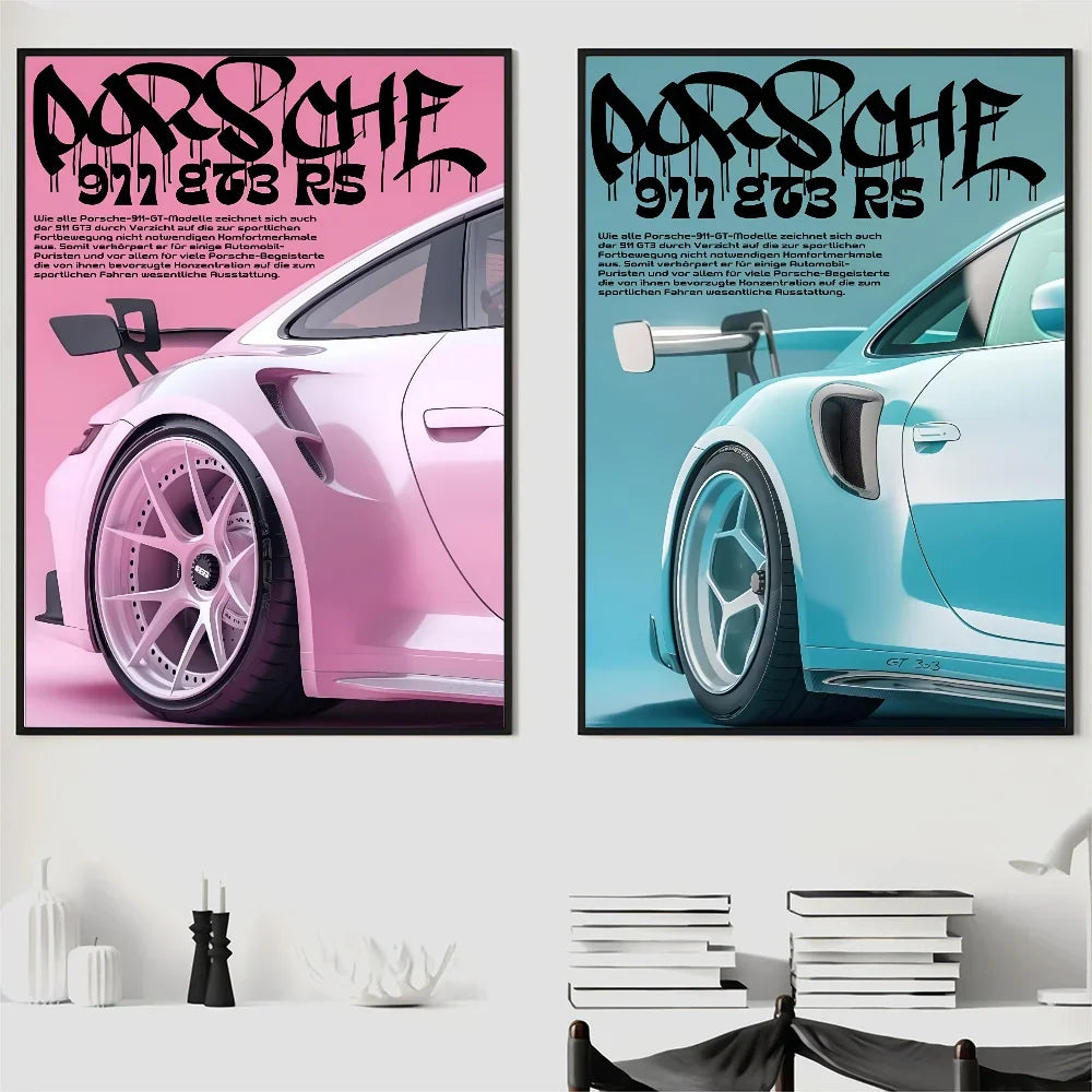 Luxury Classic Latest Sports Car 911 GT3 RS Poster