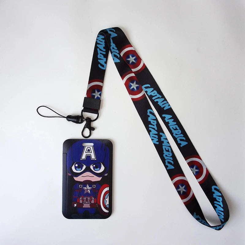 Anime Credential HolderCool Keychain Lanyard For Keys ID Card Sleeve Badge Holder Cartoon Keyring Neck