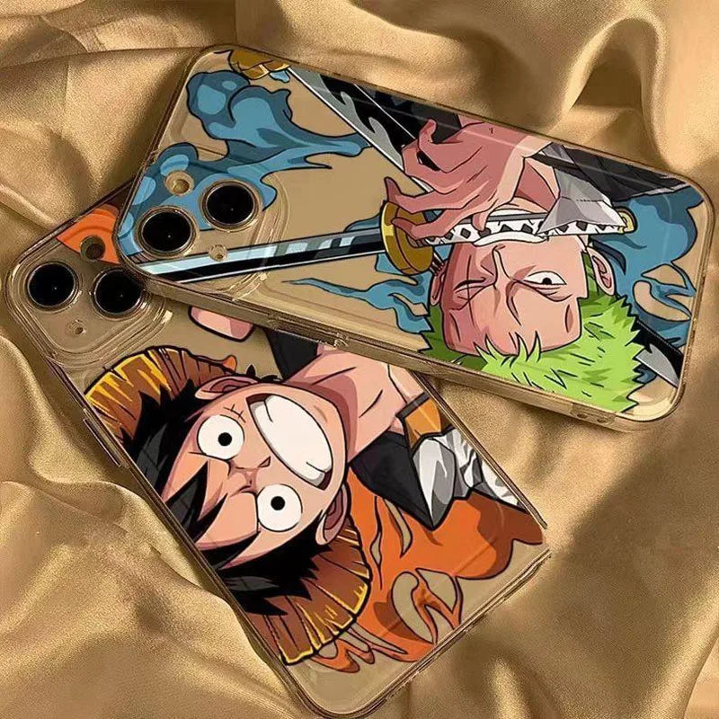 One PIECE Luffy and Solon Handsome Phone Case for iPhone