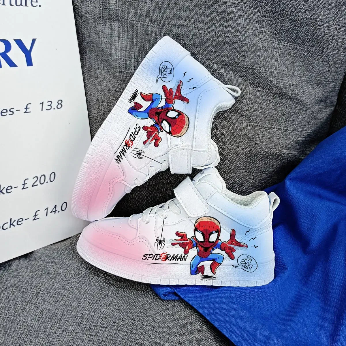 New Disney kids cartoon Spider-Man cute Casual shoes