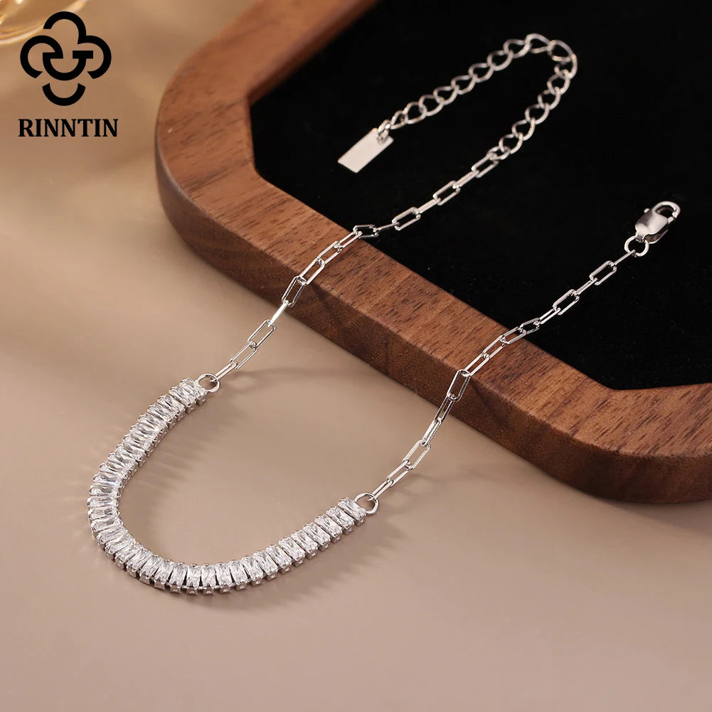 Rinntin New 925 Silver Sparkling 3mm