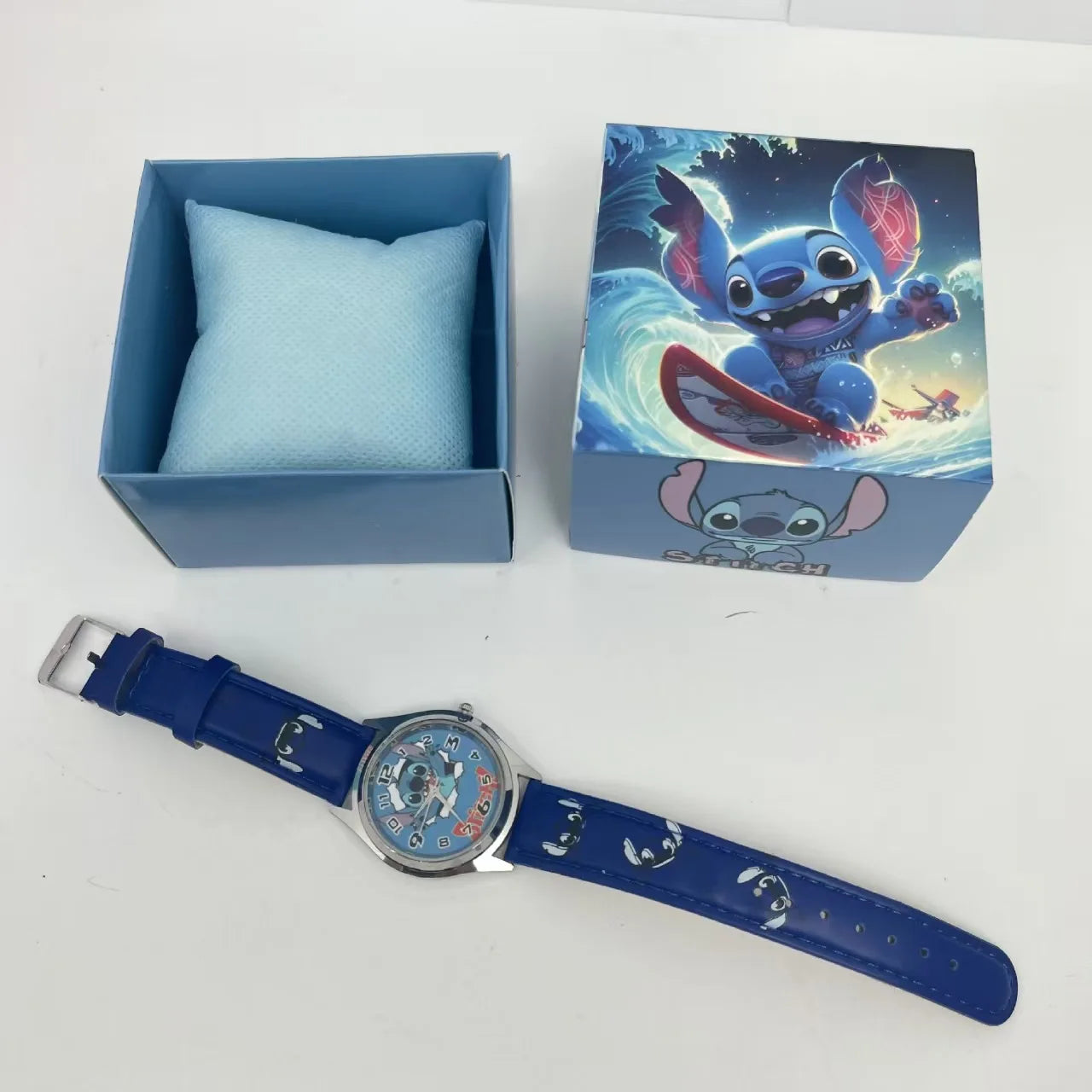 Anme Stitch Pointer Quartz Watch with Box Kawaii Stitch