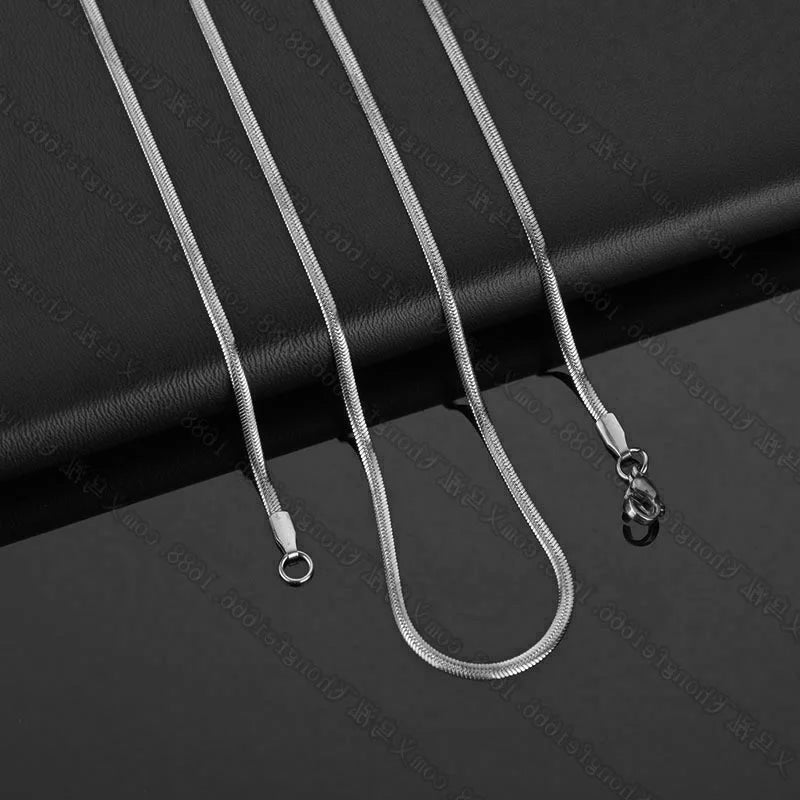 Fashion Stainless Steel Men's and Women's Lightning Necklace