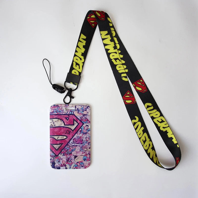 Anime Credential HolderCool Keychain Lanyard For Keys ID Card Sleeve Badge Holder Cartoon Keyring Neck