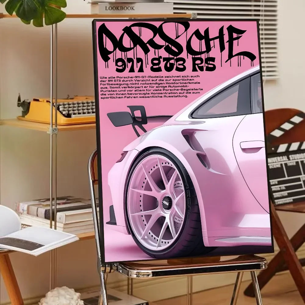 Luxury Classic Latest Sports Car 911 GT3 RS Poster