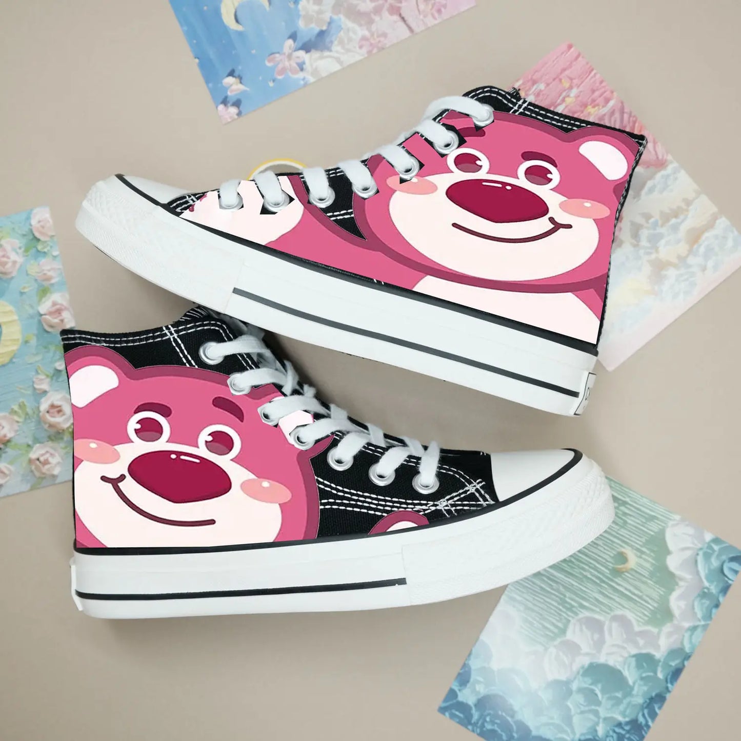 New Disney cartoon Lilo & Stitch Buzz Lightyear cute  Canvas Shoes