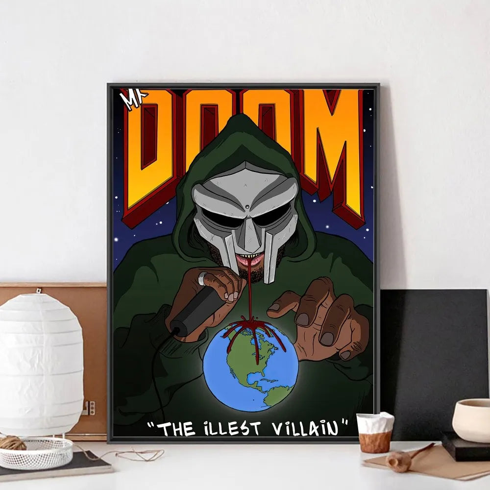 MF Doom Poster No Framed Poster Kraft Club Bar Paper Vintage Poster