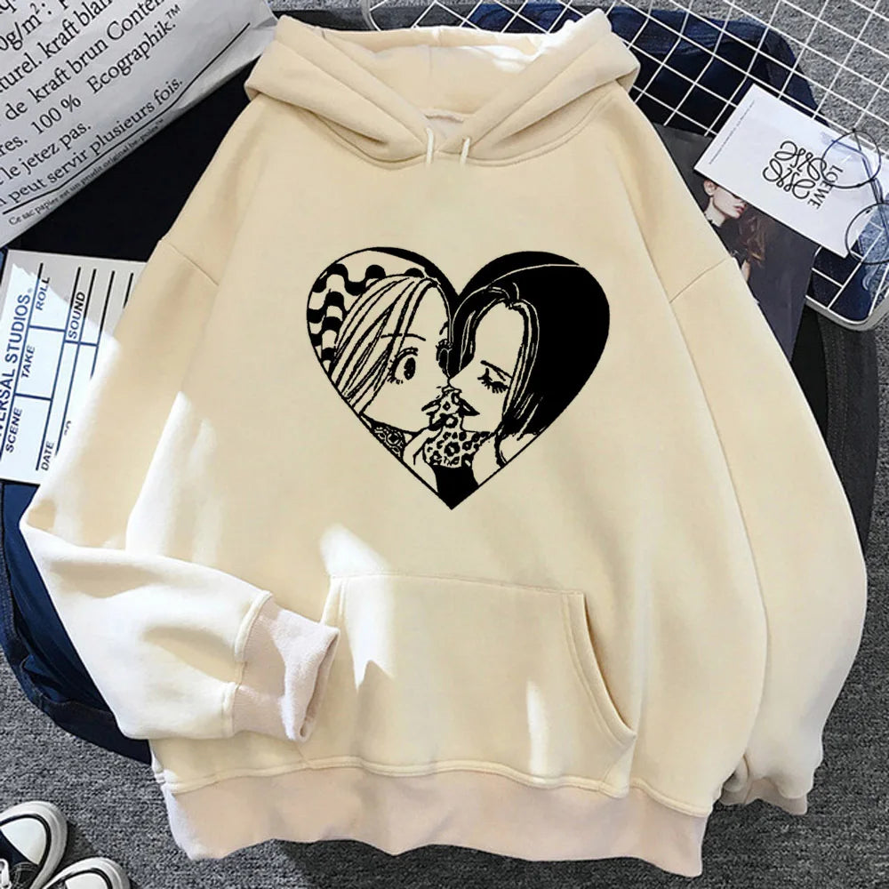 Nana hoodie streetwear anime sweater soft fabric winter