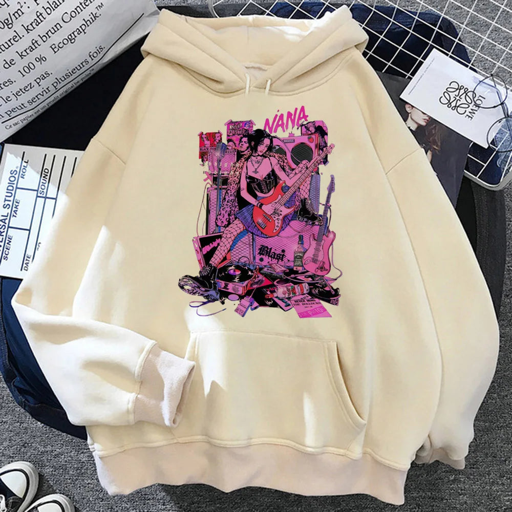 Nana hoodie streetwear anime sweater soft fabric winter