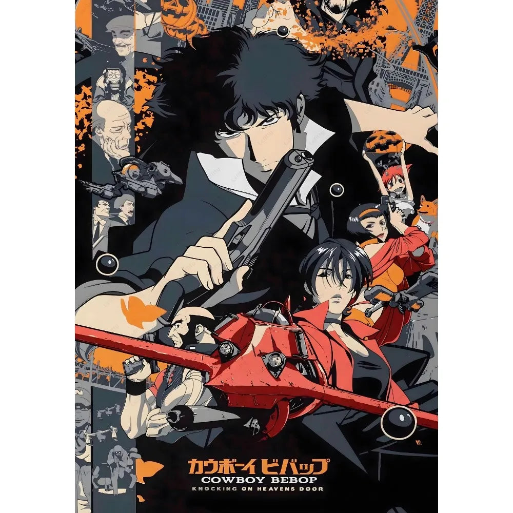 C-Cowboy B-Bebop Anime Retro Poster