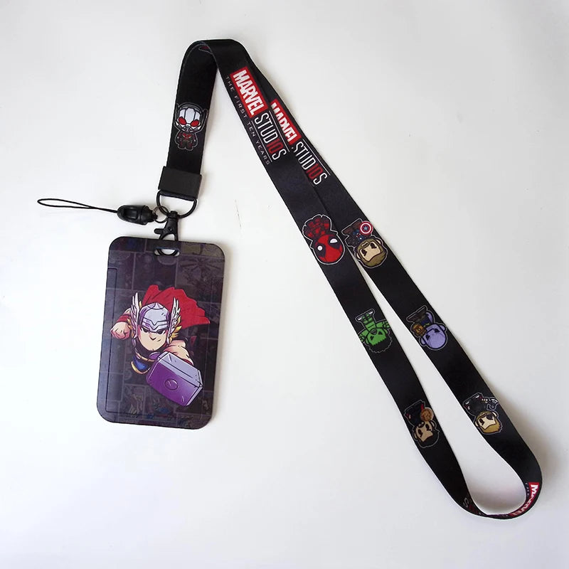 Anime Credential HolderCool Keychain Lanyard For Keys ID Card Sleeve Badge Holder Cartoon Keyring Neck