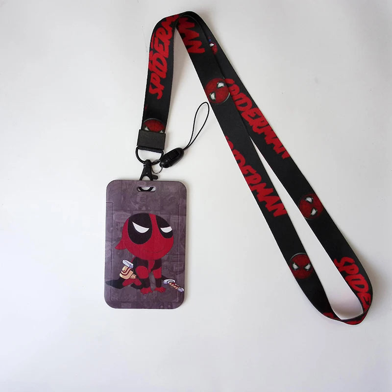 Anime Credential HolderCool Keychain Lanyard For Keys ID Card Sleeve Badge Holder Cartoon Keyring Neck