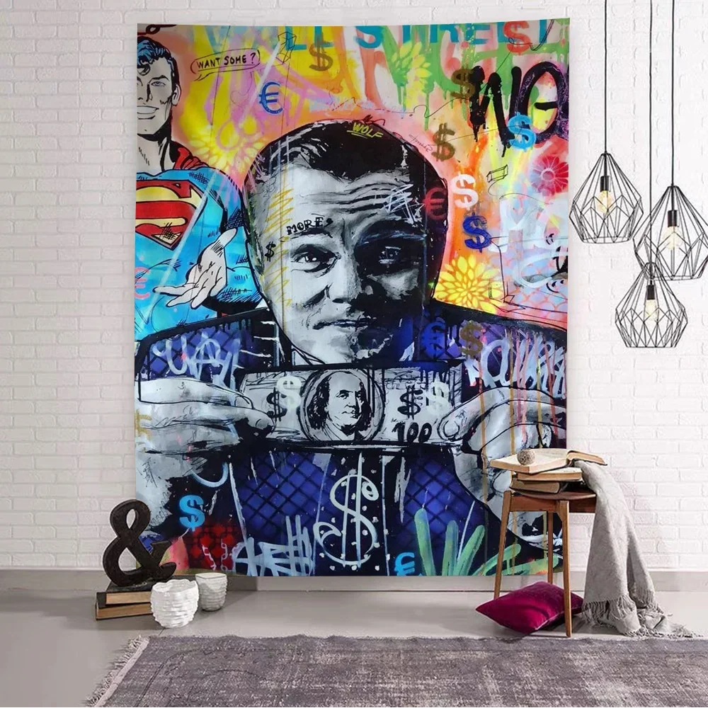 Abstract Graffiti Art The Wolf of Wall Street