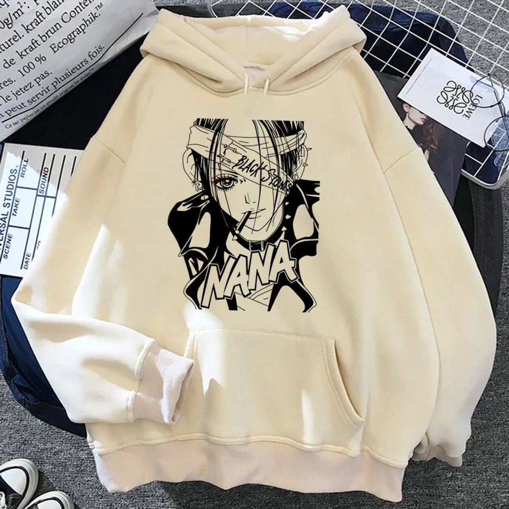 Nana hoodie streetwear anime sweater soft fabric winter