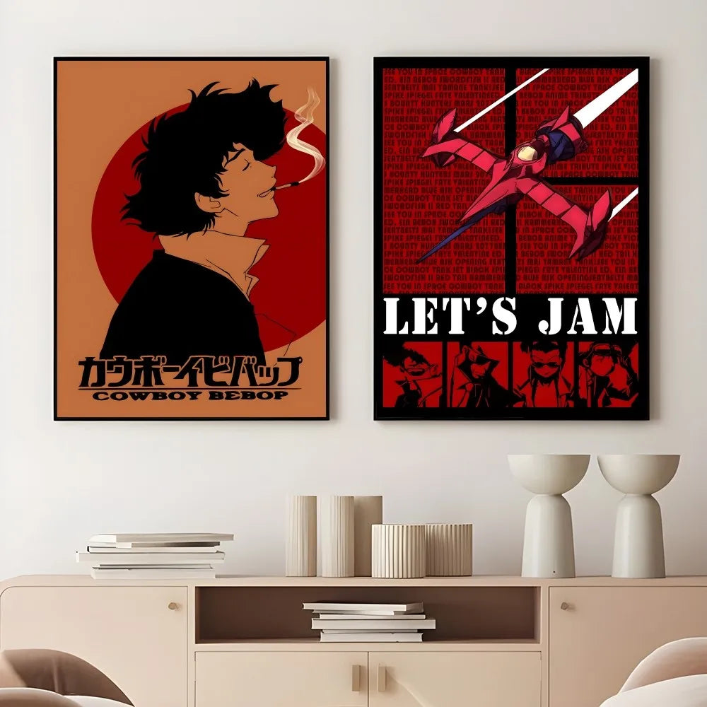 C-Cowboy B-Bebop Anime Retro Poster