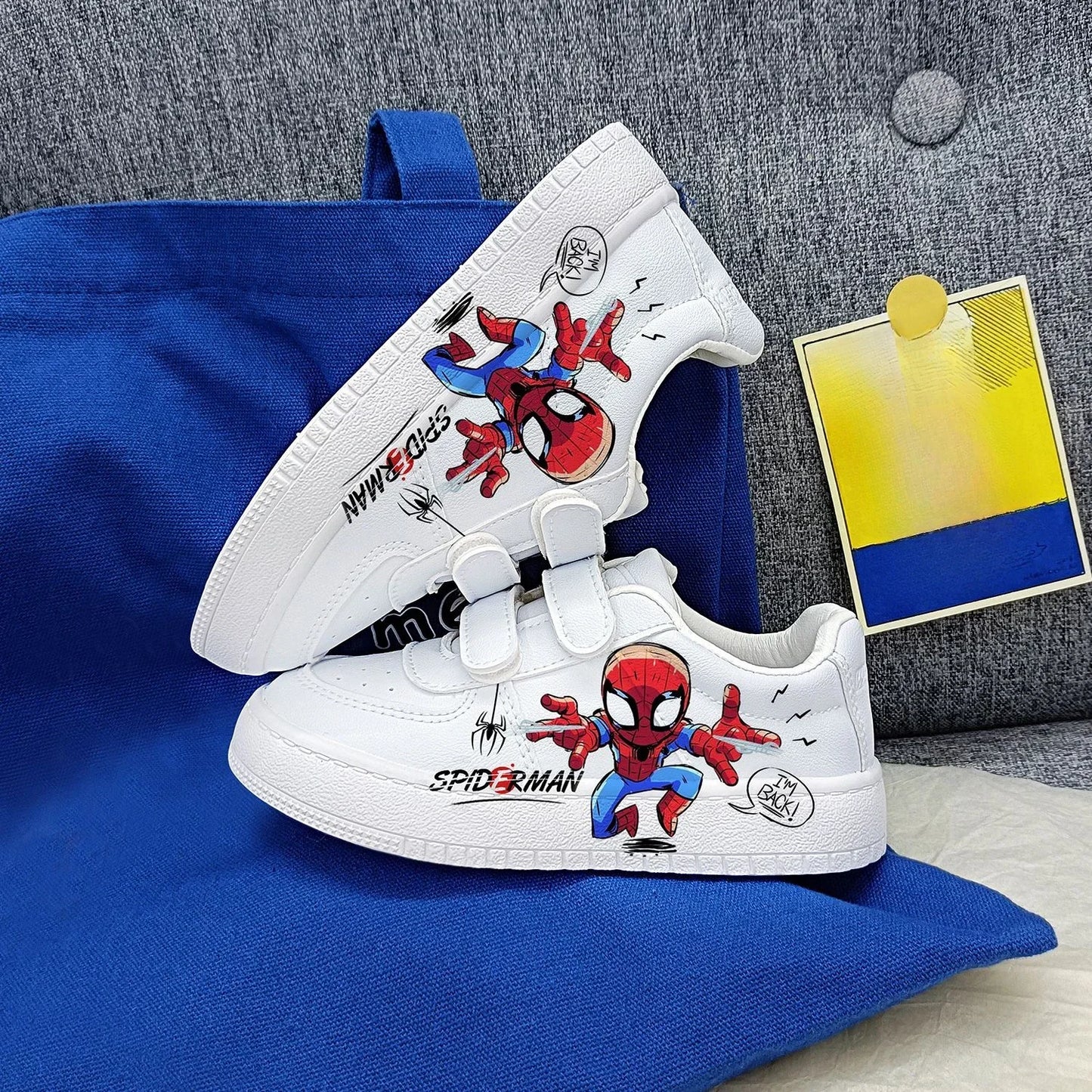 New Disney kids cartoon Spider-Man cute Casual shoes