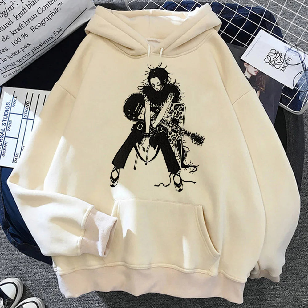 Nana hoodie streetwear anime sweater soft fabric winter