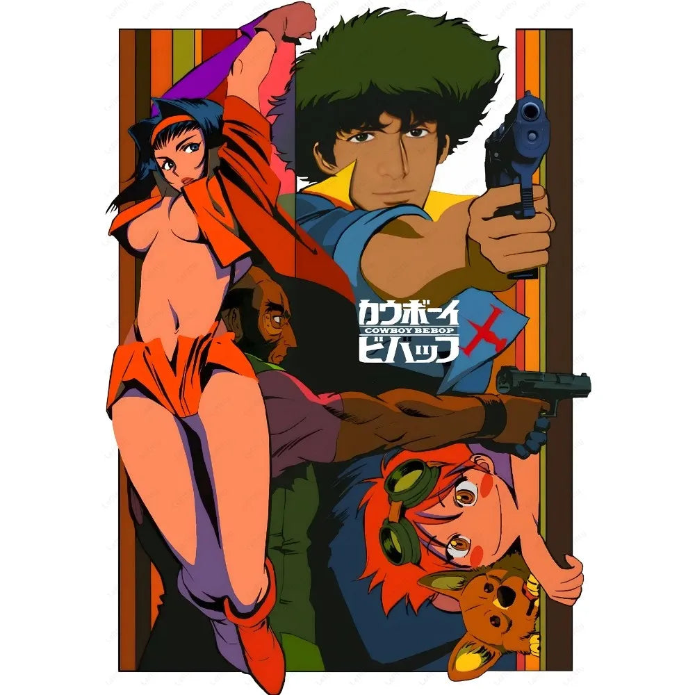 C-Cowboy B-Bebop Anime Retro Poster