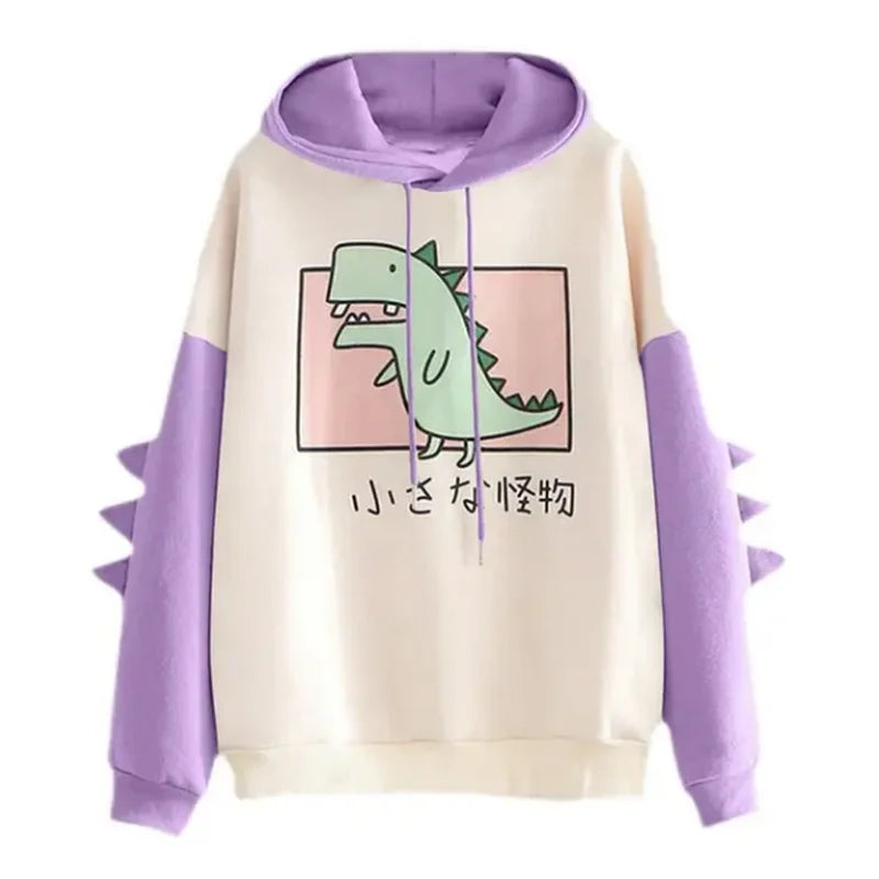 Cute Dinosaur Cartoon Hoodie