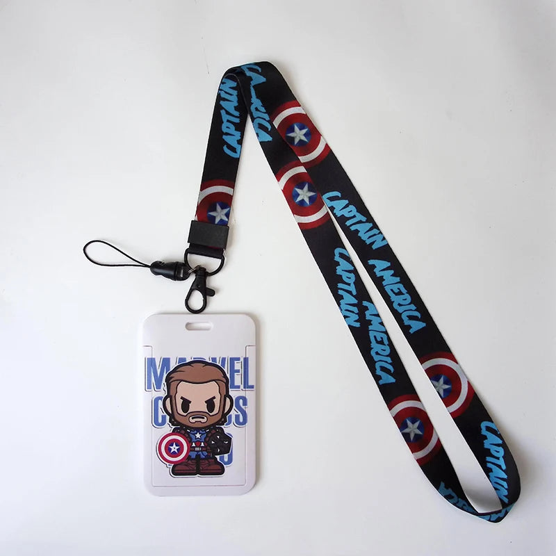 Anime Credential HolderCool Keychain Lanyard For Keys ID Card Sleeve Badge Holder Cartoon Keyring Neck