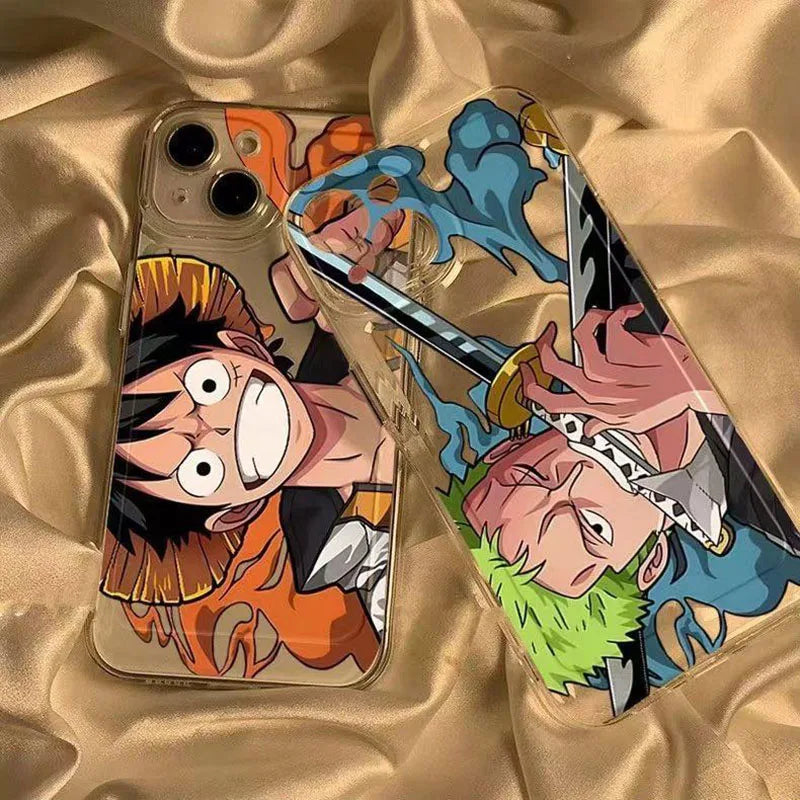 One PIECE Luffy and Solon Handsome Phone Case for iPhone