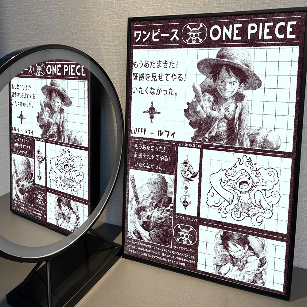 Hot One Anime P-Piece Whitepaper Poster