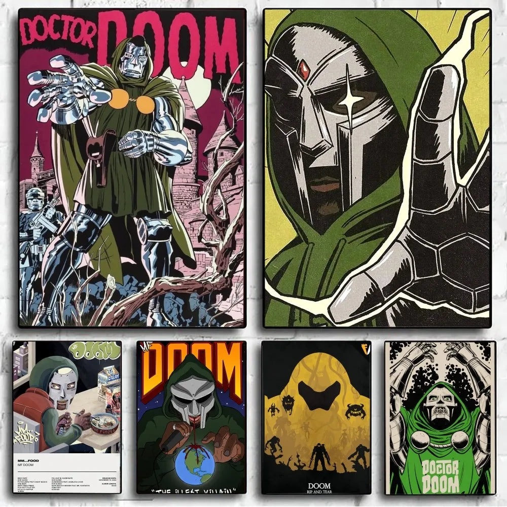 MF Doom Poster No Framed Poster Kraft Club Bar Paper Vintage Poster