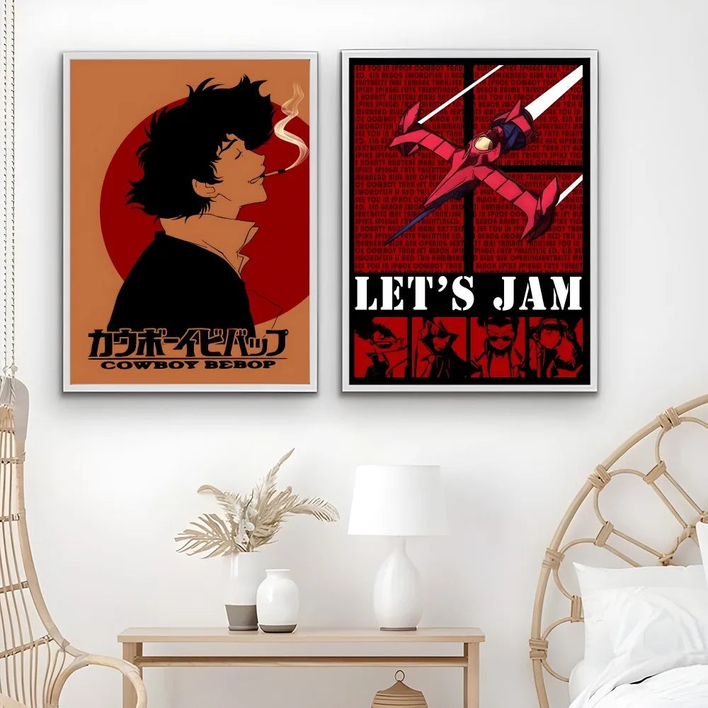 C-Cowboy B-Bebop Anime Retro Poster