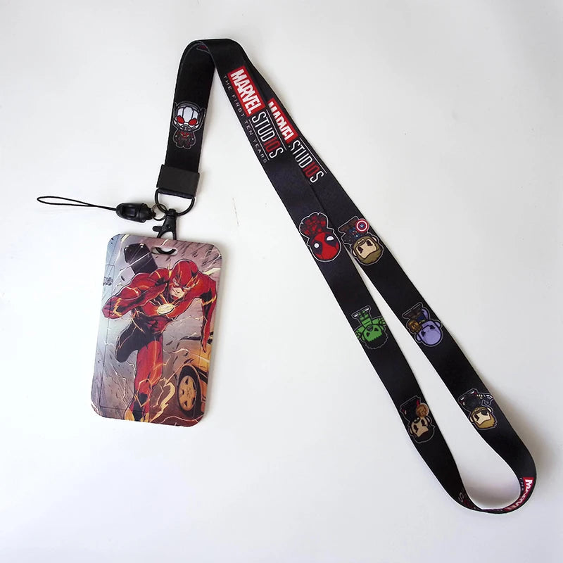 Anime Credential HolderCool Keychain Lanyard For Keys ID Card Sleeve Badge Holder Cartoon Keyring Neck