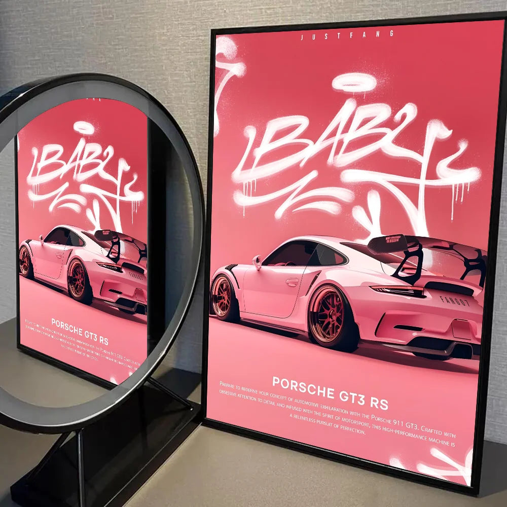 Luxury Classic Latest Sports Car 911 GT3 RS Poster