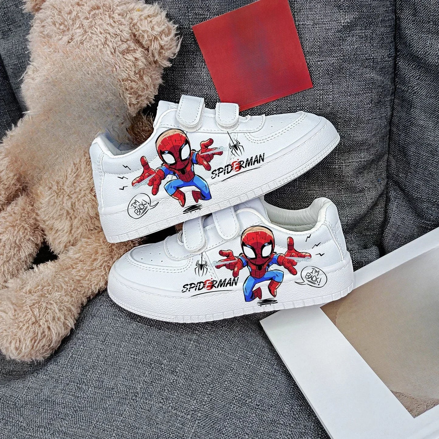 New Disney kids cartoon Spider-Man cute Casual shoes