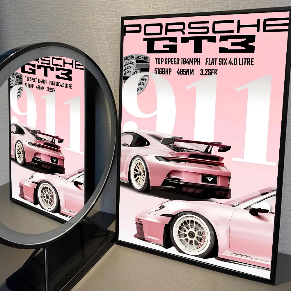 Luxury Classic Latest Sports Car 911 GT3 RS Poster