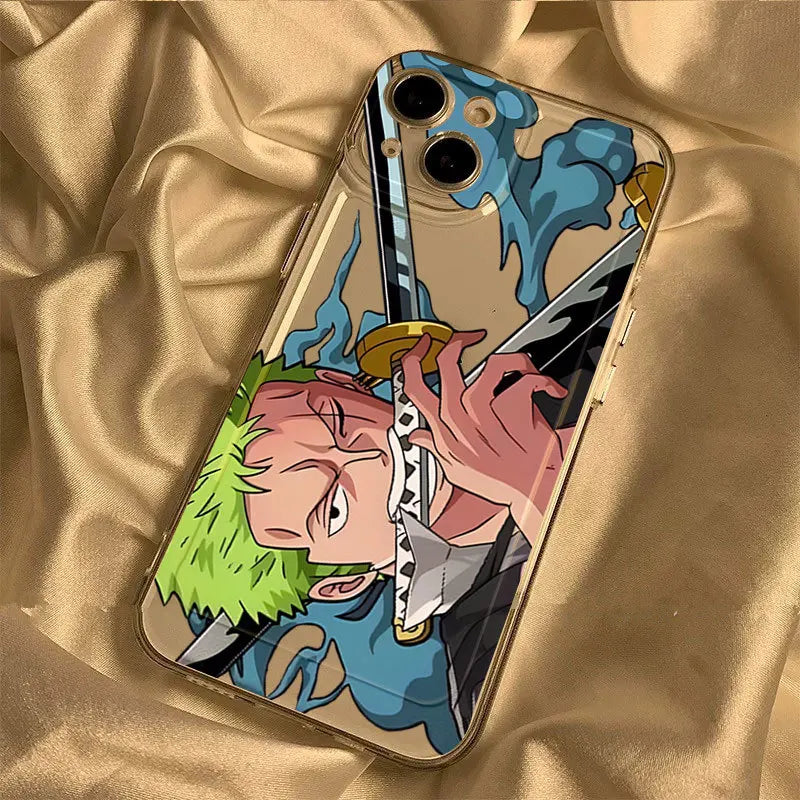 One PIECE Luffy and Solon Handsome Phone Case for iPhone