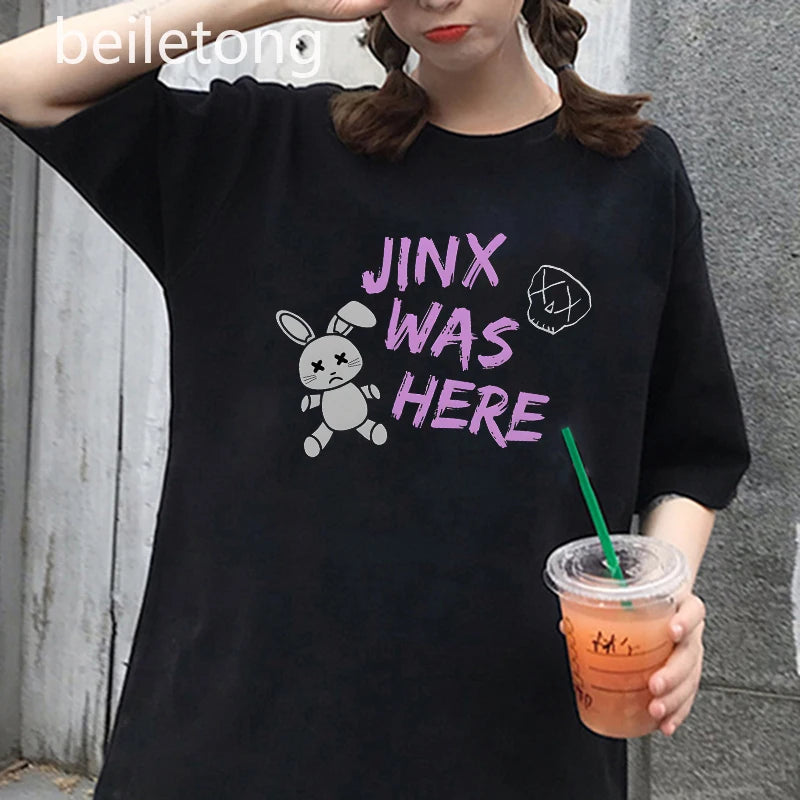 Jinx Arcane Monkey T Shirt Anime Cosplay