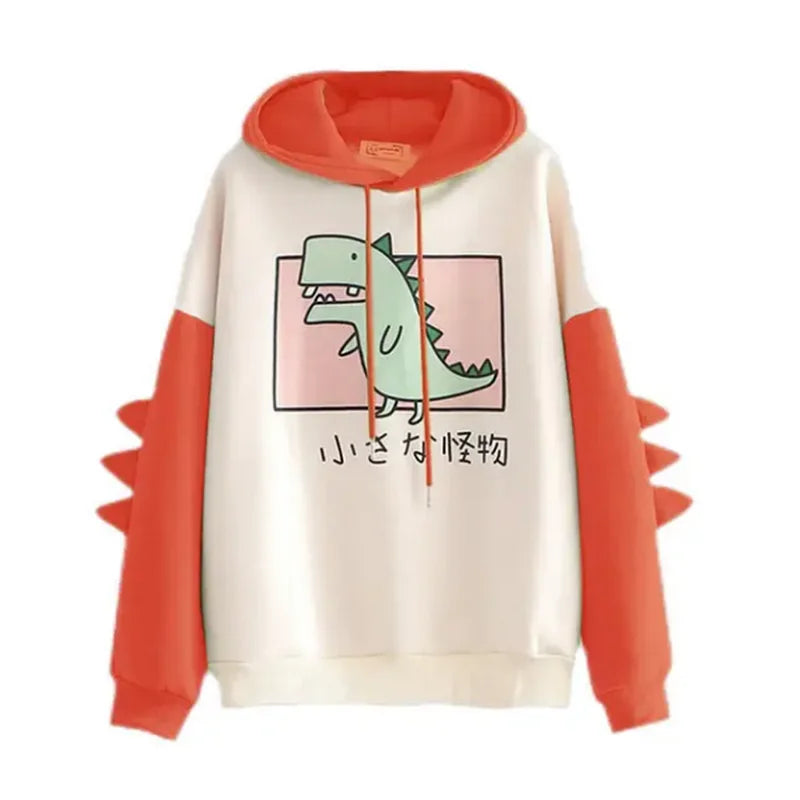 Cute Dinosaur Cartoon Hoodie